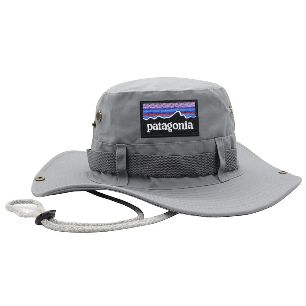 Bucket Hat Patagonia Sombrero De Sol Al Aire Libre Unisex GRIS y NEGRO de Pescador
