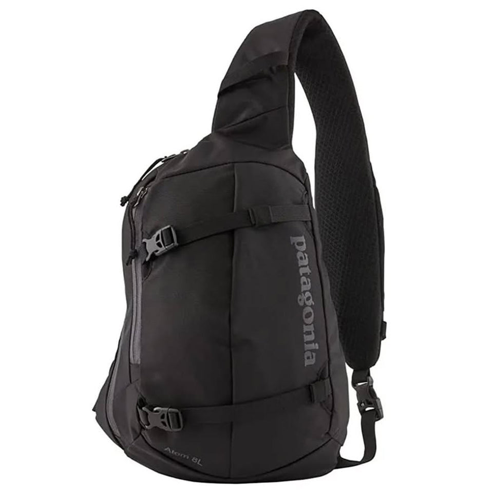 Mochila Riñonera Patagonia Atom Sling 8 Lt Color Negro Backpack tipo bandolera Crossbody