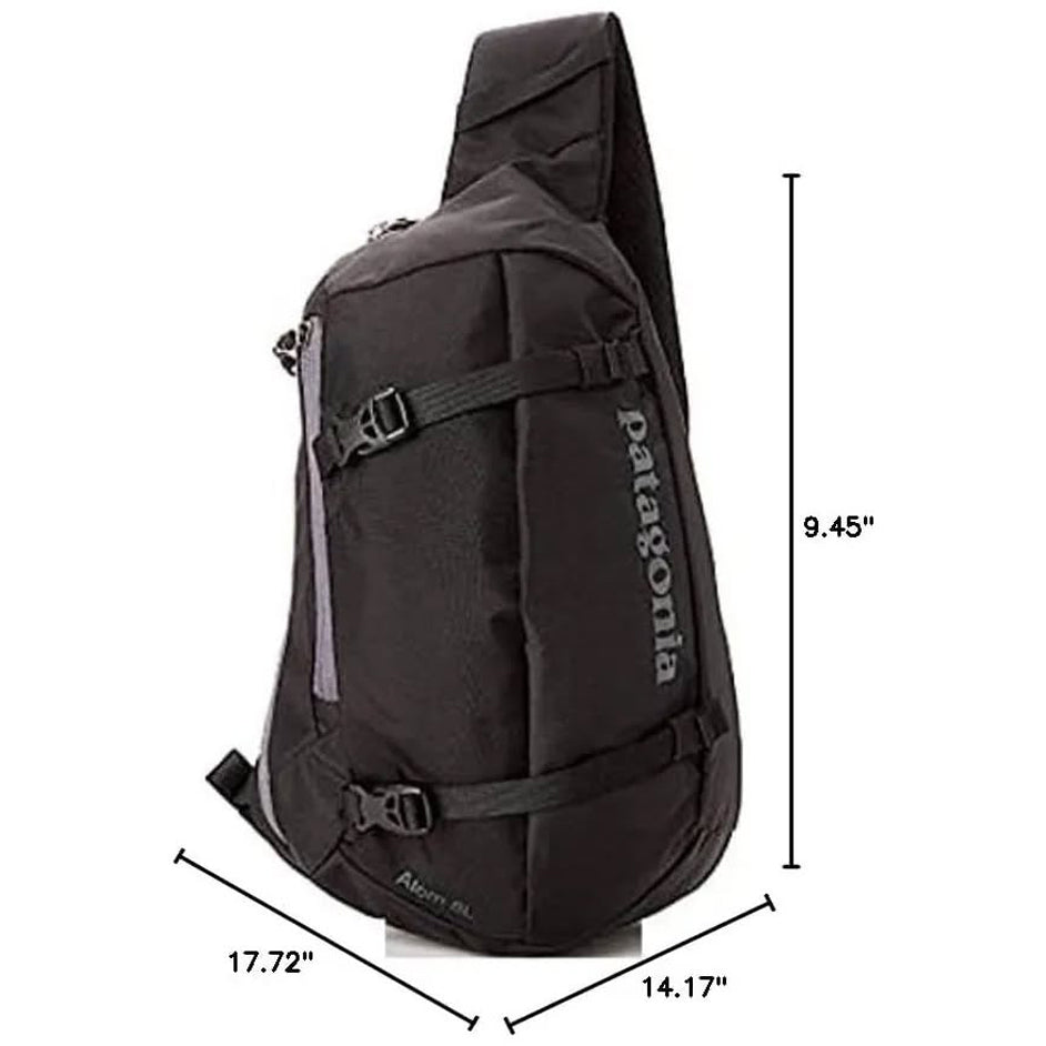 Mochila Riñonera Patagonia Atom Sling 8 Lt Color Negro Backpack tipo bandolera Crossbody