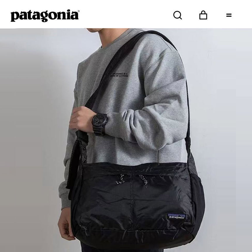 Bolso Patagonia Crossbody Bucket Bag Black tipo Messanger Unisex en NEGRO y GRIS Nuevas