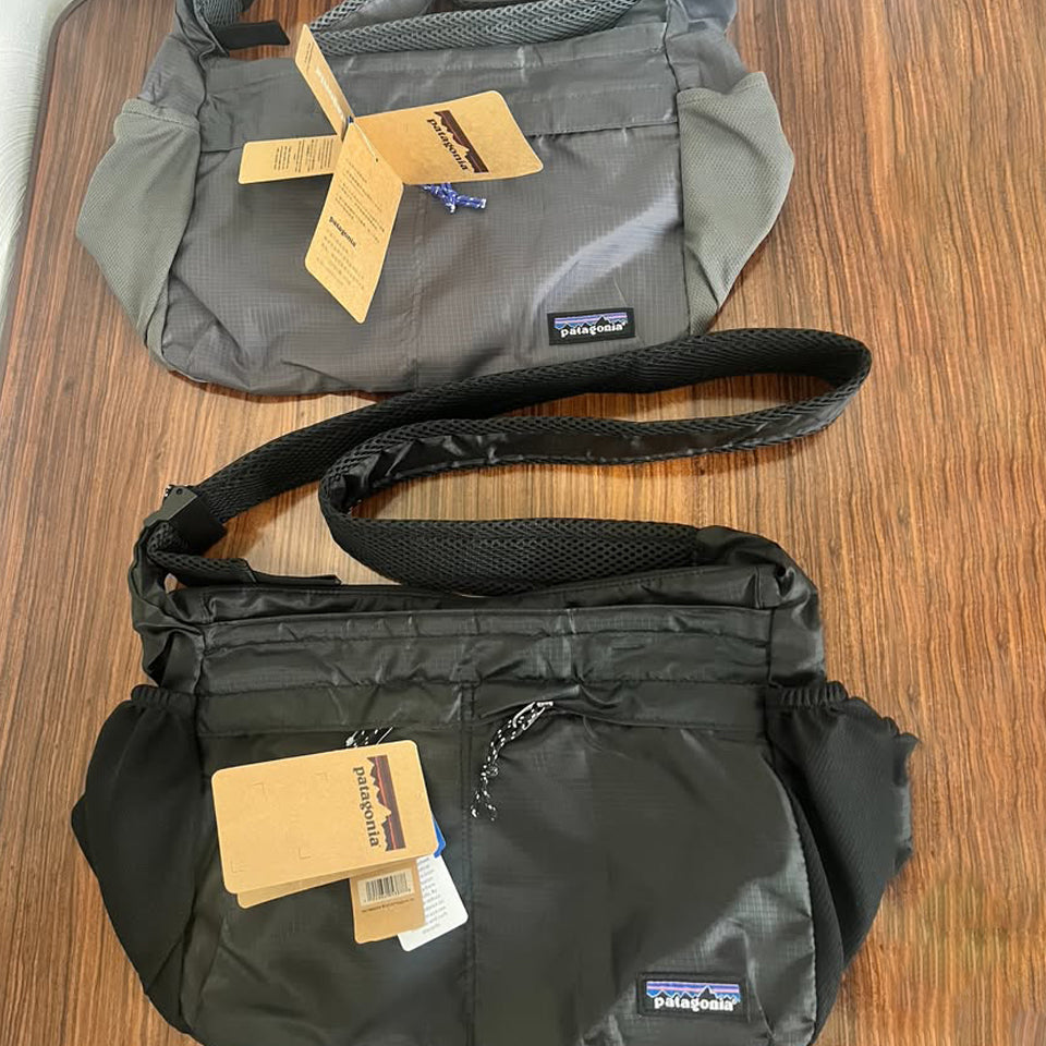 Bolso Patagonia Crossbody Bucket Bag Black tipo Messanger Unisex en NEGRO y GRIS Nuevas