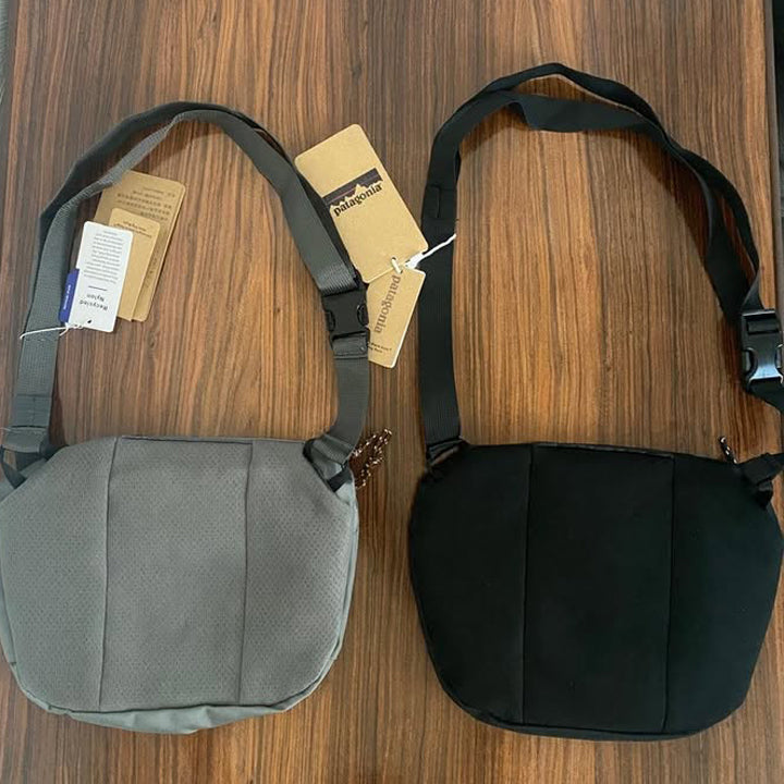 Bolso Patagonia Unisex Terravia Mini Hip Para cadera o torso 2L en Negro y Gris