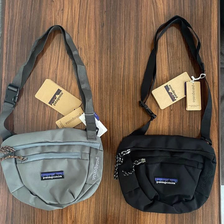 Bolso Patagonia Unisex Terravia Mini Hip Para cadera o torso 2L en Negro y Gris