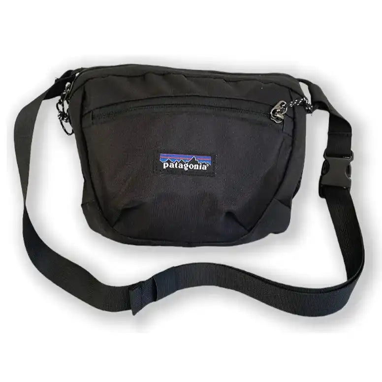 Bolso Patagonia Unisex Terravia Mini Hip Para cadera o torso 2L en Negro y Gris