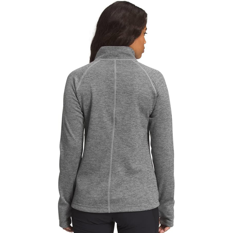 Sudadera The North Face Canyonlands para mujer de forro polar Total Zip gris medio ceniza MEDIANA
