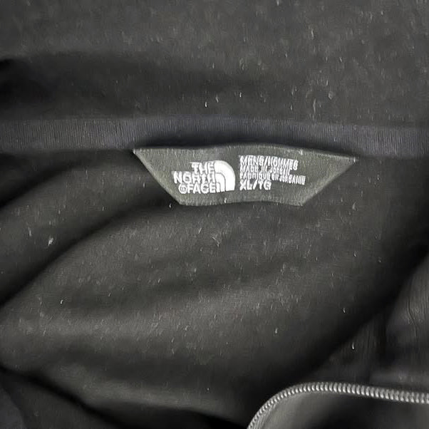 Sudadera The North Face Hombre Tech Glacier 1/4 Zip Negra Satin Talla LARGE forro interno polar ligera