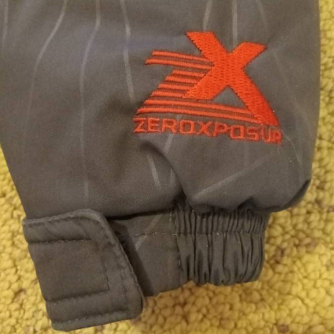 Chamarra Zeroxposur Dama Talla Medium o Junior Large Gris-naranja