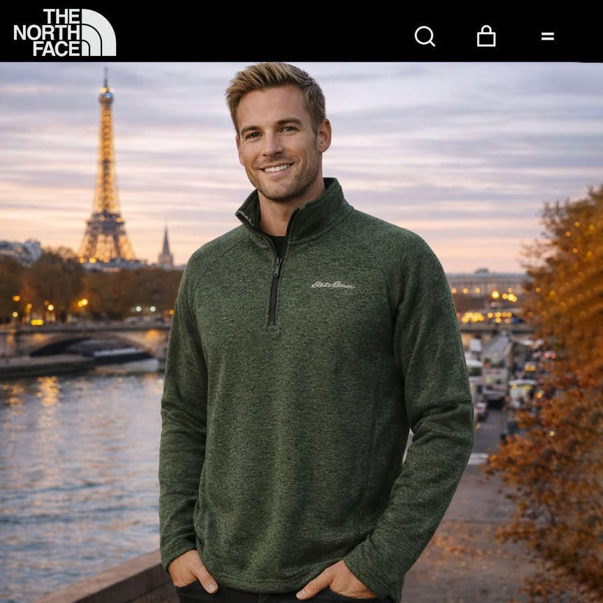 Sweater Eddie Bauer Radiator Fleece Jacket Original - Jacket Sudadera GREEN FORREST talla: MEDIUM