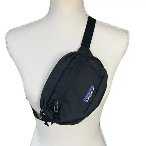 Bolso Patagonia Unisex Terravia Mini Hip Para cadera o torso 2L en Negro y Gris