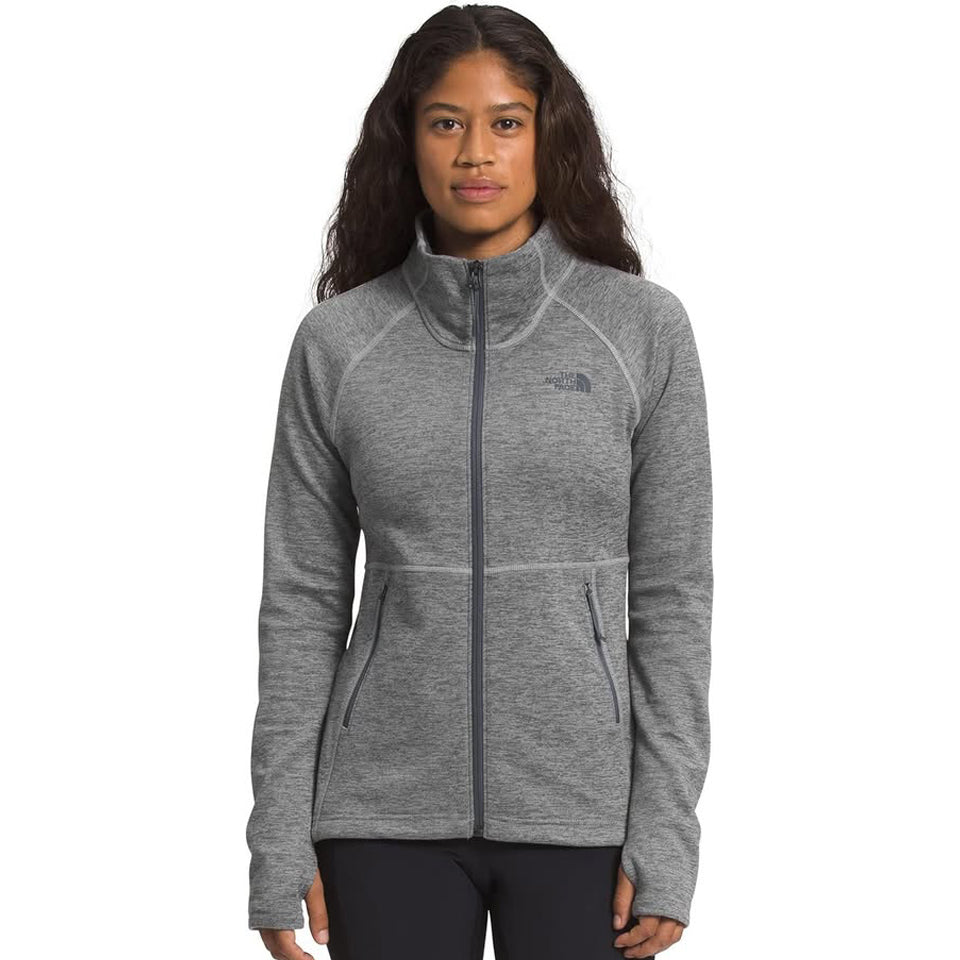 Sudadera The North Face Canyonlands para mujer de forro polar Total Zip gris medio ceniza MEDIANA