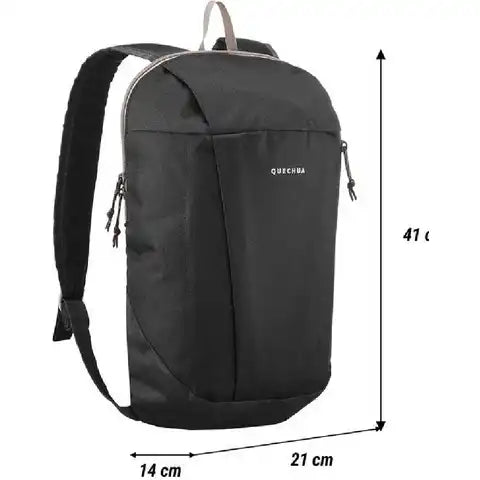 Mochila Quechua NH50 Arpenaz 10L Hiking Backpack Negra pequeña