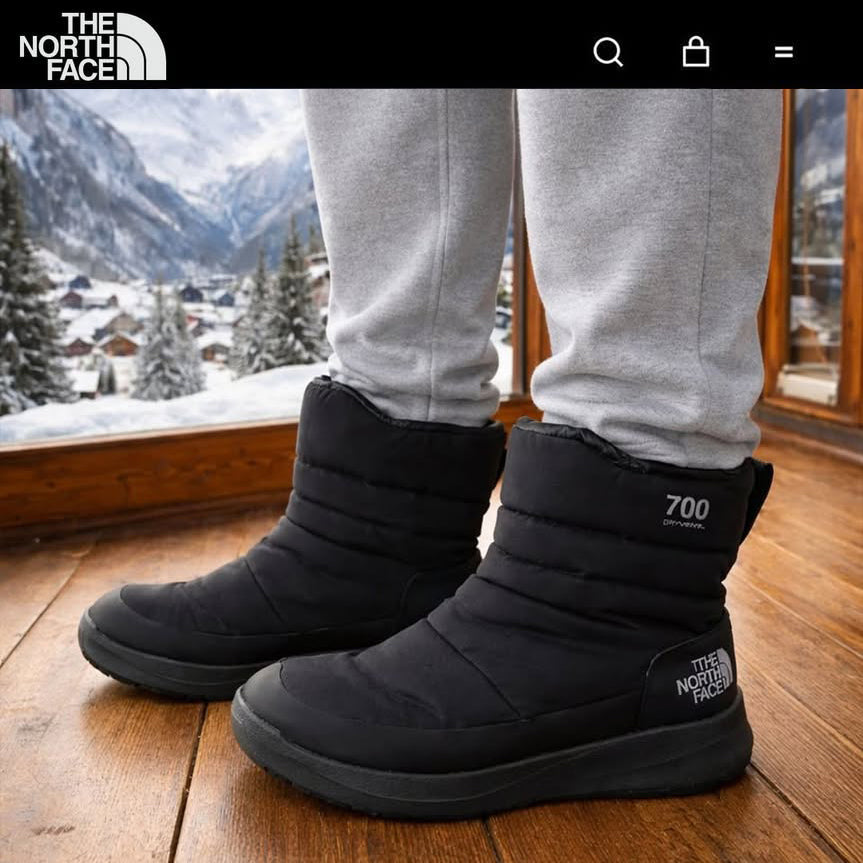 Botas THE NORTH FACE impermeables Nuptse II Pluma de ganzo Talla 28.5 MX 30.5 USUnisex