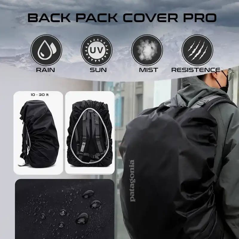 Mochila Backpack Patagonia deportiva Refugio Daypack Unisex Black 26L NUEVA c/ Raincover & Lapcover Gratis