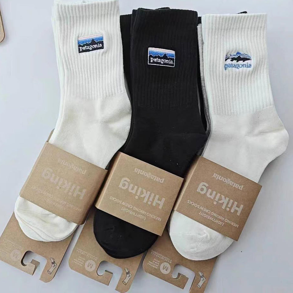 Paquete 3 Calcetines Patagonia Calcetines Deportivos A Media Pantorrilla Adulto Medium 25-28 Unisex
