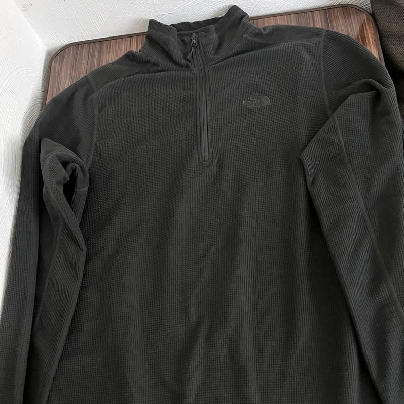 Sudadera The North Face Fleece Jumper Hombre Talla: Medium GRIS OSCURO 1/4 Half Zip Pullover Polar