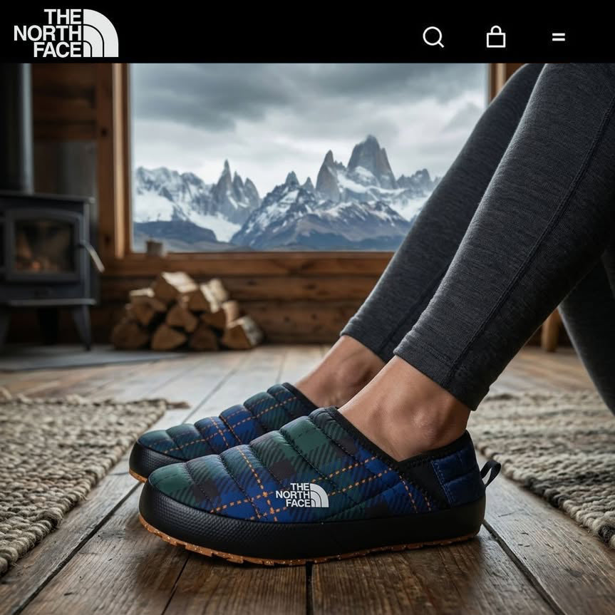 Pantuflas The North face Thermoball Traction Mule V Electric Scotish Talla 6 US 24 MX Unisex Nuevas