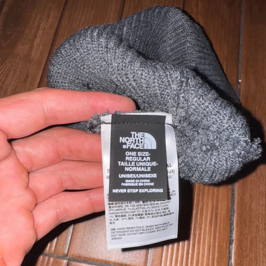 Gorro The North Face Norm Beanie Black Unisex Unitalla Negro y Gris Oxford